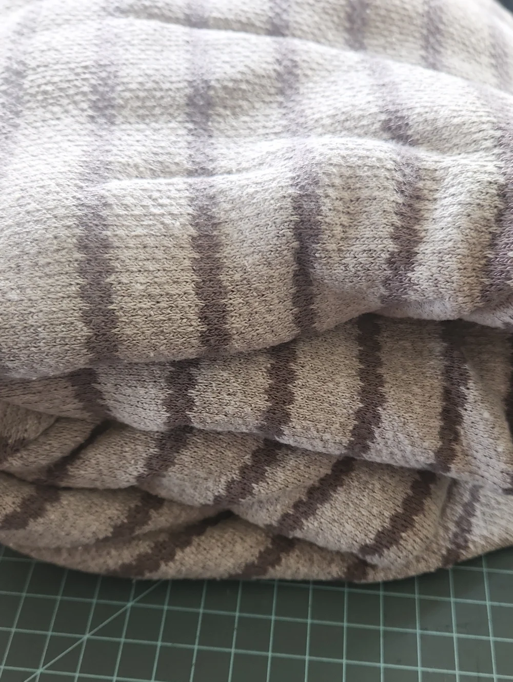4.5 Yards Sweater Knit- Taupe and Brown